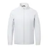 Chaqueta impermeable y a prueba de viento con cuello alto, abrigo ligero, ropa de trabajo personalizada, ropa de montaña para exteriores con estampado de logotipo