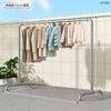 Estante para Secar Ropa de Pie de Tubo de Acero Galvanizado Balcón Poste Único Extra Grueso Colgador de Ropa Engrosado Estante Vertical para Secar Ropa del Hogar Ropa