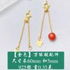 Prata de lei S925 corrente de extensão de cruz de prata lisa Pérola Cristal Pegajoso Pulseira DIY acessórios de corrente de cauda de corrente ajustável