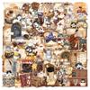 50 pegatinas de Magic Cat Cafe, pegatinas decorativas para equipaje y ordenador, pegatinas de la serie de grafitis de dibujos animados.