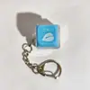 Chaveiro Pingente de Alívio de Estresse por Mérito Estilo Tiktok Teclado de Alívio de Estresse Xiaohongshu Tecla Luminosa Cyberpunk