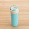 Lancheira de plástico de grau alimentício com tampa flip-top e divisórias, conjunto de lancheira e copo d'água para estudantes, lancheira de frutas para trabalhadores de escritório para levar