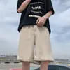 Shorts Waffle masculino moda verão marca ins babado bonito roupa externa shorts retos moda coreana casual calça do meio