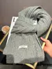 Estilo de atualização ampliado feito de fábrica com cachecol de lã para mulheres, atmosfera de outono e inverno, espessado e quente, aquecedor de pescoço de tricô, transfronteiriço