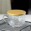 Taza de Leche de Avena de Lujo, Taza de Desayuno para Mujeres, Vaso de Vidrio Transparente de Gran Capacidad Resistente al Calor, Taza de Polvo de Raíz de Loto, Taza de Café Transparente