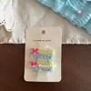 Pinza para el pelo de encaje con forma de corazón y pez pequeño de tela para niños, estilo coreano, lindo lazo floral, pinza lateral