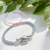 Pulseira de prata pura 999 Sanrio Cinnamoroll para o Dia das Crianças e o Festival do Barco-Dragão, fofo desenho animado Cinnamoroll, presente para crianças e meninas