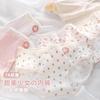 Ropa interior femenina de algodón para bebé, clase A, con estampado floral, doble cadena, cintura media, 7A, antibacteriana, para estudiantes