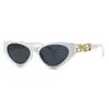Gafas de Sol Cat-Eye Estrechas Transfronterizas para Hombres y Mujeres, Estilo Callejero de Moda Lh214