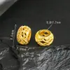 Prata 925 Banhada a Ouro Contas Espaçadoras Redondas Contas com Furo Grande Pulseira Colar Acessórios de Joias DIY Materiais Espaçadores Banhados a Ouro Prata