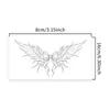 Pegatinas de tatuaje temporales que cambian de color transfronterizas con alas y moños, estilo ins inspirado en la dopamina, personalizadas para abdomen y pecho, estilo nicho y lindo