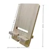 Suporte de Telefone de Madeira Maciça com Base, Suporte de Telefone de Madeira Simples para Mesa, Suporte Universal para Tablets, Personalizável com Logo