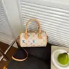 Versión Alta Estilo Nuevo Retro Vintage Mini Clásico Boston Bolso de Mano Cruzado al Hombro Bolso Almohada para Mujer