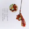 Cadena para Teléfono Móvil con Borla Colgante Caballo del Zodiaco de Madera de Durazno Sándalo Verde Llavero para Hacerse Rico Rápido Encanto de Bolsa de Buena Suerte Año del Caballo