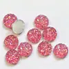10mm racimo de cristales de mineral estrellas accesorios para joyería diy taladro de resina redondo fondo plano pendientes collar material diy