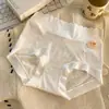 Ropa Interior de Algodón Antibacteriano 7A en la Entrepierna, Seda Helada, Cintura Media-Alta para Mujer, Ligero Control de Abdomen, Sin Costuras, Transpirable, Malla de Encaje, Bragas para Mujer