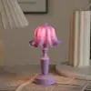 Luz de Noche de Loto Transfronteriza Lámpara de Mesa Pequeña LED Retro Europea Decoración de Mesa de Dormitorio Luz Ambiental Decorativa