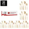Nuevo Juego de 30 Piezas de Cuchillo, Tenedor y Cuchara de Acero Inoxidable Star Diamond de Amazon Juego de Cubiertos Caja de Regalo de Lujo Ligero para Cuchillo y Tenedor de Bistec Occidentales