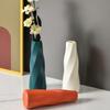 Jarrón de Plástico Escandinavo Creativo Simple Decoración para Sala de Estar en Casa Arreglo de Flores Secas Jarrón de Plástico Resistente a Caídas