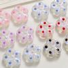 Estrella de fantasía punto Perla brillo lunares agujero recto flor pequeña diy aretes con cuentas material colgante para aretes al por mayor