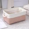 Caja de Almacenamiento de Ropa Gruesa de Eva con Empalme de Algodón y Lino Sin Tapa Bolso Largo Vaqueros Juguete Armario Cesta de Almacenamiento de Escritorio