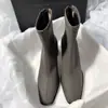 Botas de Moda Elegantes de Salto Alto Estilo Francês 2025 Outono e Inverno Nova Versão Coreana Simples Versátil Curtas Elásticas Tamanho Grande