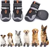Zapatos para perros son antideslizantes y protegen las patas, adecuados para perros grandes, medianos y pequeños, con tiras reflectantes, se pueden usar al aire libre Suministros para Mascotas