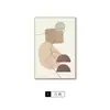 Pintura Decorativa Abstracta Morandi Estilo Crema Arte Simple Geométrico Pintura de Piso para Sala de Estar Pintura para Entrada