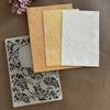 Clipe de Textura 2D Plástico Amassado Estampa Molde de Estampagem Placa de Estampagem Cartão de Estampagem DIY Placa de Textura para Caderno