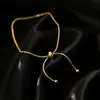 Pulseira Meichen Estilo Europeu e Americano Cor Dourada 18K Não Desbota Simples Versátil Personalidade Moda Luxo Leve Joias Transfronteiriças para Mulheres