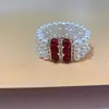Pulseira Popular de Vidro com Fragmentos de Jade para Homens e Mulheres, Simples Bicolor Fragmento de Gelo Brilhante Acessórios para Pulseira Atacado