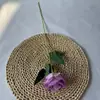 Rosa Artificial Popular de Veludo com Pérola, Flor Artificial de Haste Única, Flor Artificial Realista para Casamento com Toque de Luxo