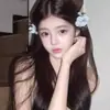 Puro e Desejável Super Atmosfera de Fada Rosa Flor Presilha de Cabelo Fresca Estampagem a Quente Franja Acessórios de Cabelo Novo Estilo Chinês Temperamento Hanfu Adorno de Cabeça