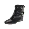 Botas Chelsea de Plataforma Retro Botas Bootcut para Mujer Nuevas Llegadas Otoño/Invierno 2026 Botas Vaqueras Occidentales Adelgazantes Botas Plegables