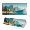 Alfombrilla de Ratón Extendida Estilo Antiguo Paisaje Extra Grande Oficina Antideslizante Resistente al Desgaste Pad de Escritorio Pad para Teclado de Juego Admite Personalización Según Dibujos