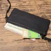 Nuevo Estilo Billetera para Monedas de Cuero Genuino para Hombre, Cartera de Cuero Suave para Mujer, Bolso de Mano de Gran Capacidad, Bolso Delgado para Teléfono de Piel de Vaca, Cartera Simple de Cuero