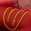 Collar de Joyería Color Arena Dorada para Mujer Cadena Universal de Imitación Oro Nicho Lujo Accesible Gama Alta Cadena para Clavícula Accesorios Que No Se Desvanecerán por Mucho Tiempo