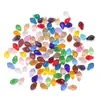 Cuentas Sueltas de Cristal Accesorios para Joyería DIY Cuentas de Vidrio Tallado Forma de Gota de Agua Accesorios para Ropa Color Plateado Agujero Horizontal 5*8mm Gota de Agua
