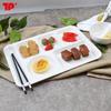 Bandeja Rectangular Melamina Imitación Porcelana Comida Rápida A5 Particionada Engrosada Vajilla Comercial Múltiples Compartimentos Cantina Escolar