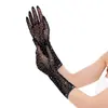 Guantes Sexy de Diamantes Calientes Accesorios Íntimos Sexy Guantes de Diamantes Malla de Encaje Largos para Mujer de Cinco Dedos Delgados Tzs216