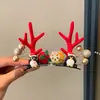 Pinza para el Cabello de Astas de Reno Navideño Accesorios para Tocados 2026 Nuevas Pinzas Laterales para Niños Pinzas Pequeñas Lindas Diadema Navideña