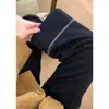 Calça Feminina de Verão Slimming Reta de Cintura Alta em Forma de Pera, Tamanho Grande para Meninas Cheinhas, Pequena, Pantalona Elástica de Nove Pontos