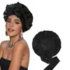 Amazon Explosiones Gorro de Noche de Doble Capa Cinta de Lazo Sombrero Redondo de Ala Ancha Alta Elasticidad Gorro para el Cabello Cinta para el Cabello para Mujeres