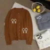 Hombre de Palo / Estilo Coreano Bordado Jacquard Punto Hombre Cardigan Suéter Abrigo Versátil Mujer