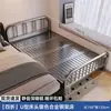 Cama plegable sin instalación, cama de empalme para dormitorio, cama de hierro para uso doméstico de adultos, cama extra individual de 1.5m modelo nuevo 2026