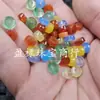Cuentas de Ágata Jade de Colores para Ábaco, Cuentas Sueltas de Jade, Calcedonia Roja, Amarilla, Azul, Verde, Cuentas Espaciadoras Multicolor, Cuentas para Joyería