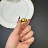 Nuevo Anillo de Oro Arena Vietnamita, Estilo Clásico Sencillo, Anillo Plano de Moda, Anillo Abierto Brillante, Joyería Versátil para Hombres y Mujeres