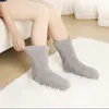 Aquecedores de pés para outono e inverno, um dispositivo mágico para aquecer os pés das meninas manterem os pés aquecidos no inverno, adequado para dormir, aquecedores de pés de cama, meias grossas de chão