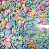 Cuentas Sueltas Acrílicas de Color Sólido Grandes Mixtas Perforadas DIY Coloridas Dopamina Pulsera Cadena de Teléfono Móvil Accesorios de Decoración