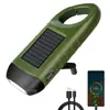 Linterna de Manivela para Exteriores, Linterna Solar, Linterna de Emergencia, Mini Linterna, Llavero LED para Montañismo